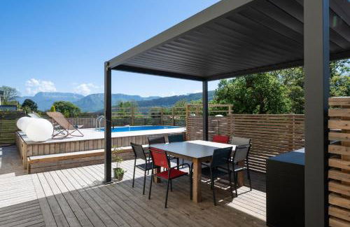 Appartement avec piscine & terrasse vue montagne - Foto 16