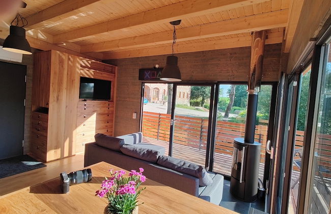 TinyHousebeiDresden spektakuläres winziges Häuschen auf Stelzen im Pferdeteich, Kaminofen, umlaufende Terrasse - Nähe Sächsische Schweiz - Foto 7