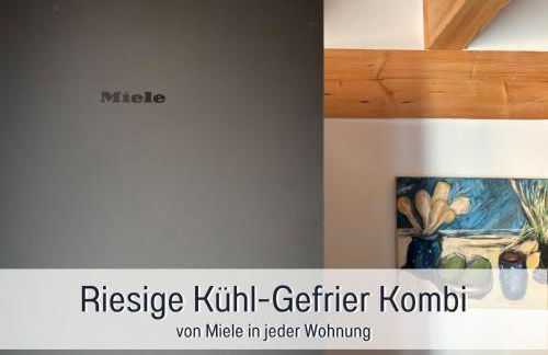 Landloft Linum - Ausgebaute Scheune mit Aussicht, Naturpool, Kamin, Sauna, Luxusausbau, handverlesene MidCentury Möbel & Kunst - Photo 57