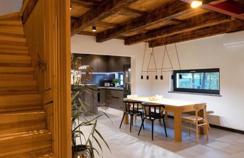 Nowoczesny dom nad jeziorem Zarybinek-Mazury Rybno, z własnym dostępem do linii brzegowej oraz łódką - Foto 47