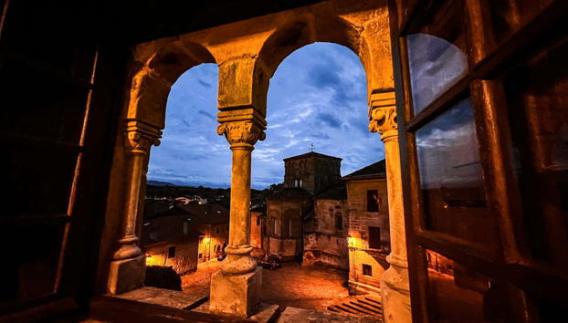 La preciosa vista desde el Palacio de Velarde