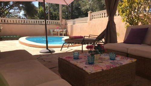 Alojamiento entero Mallorca, Santanyí (S’Amarador) - Foto 1, Garden, sunbed, Garden view