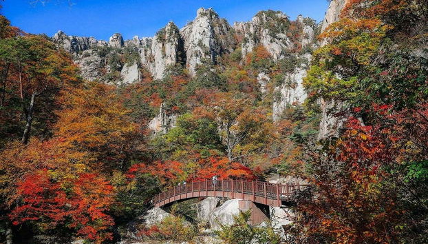 Excursion à Seoraksan - Photo 3, Paysages automnaux de Seoraksan