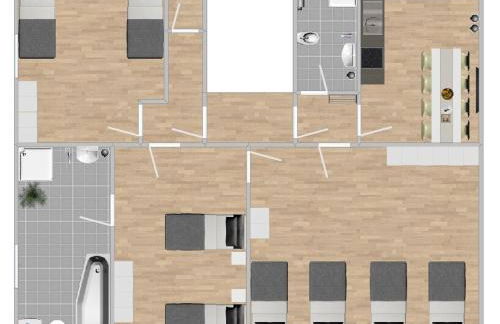 SAD241 Große Monteurwohnung Übergangswohnung - Foto 12