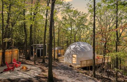 Luxe 2 Bed Dome w Hot Tub Deck Fire Pit & Bath - Foto 23