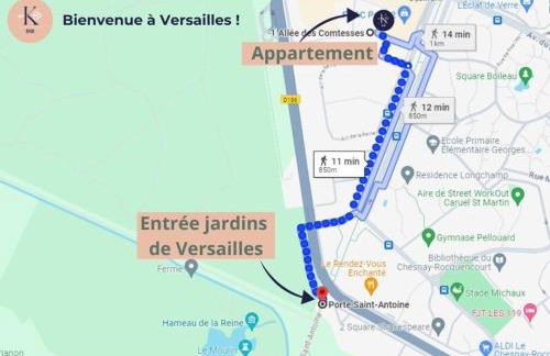 Artémis by Kleidos -10 min des jardins du chateau de Versailles avec parking - Foto 32