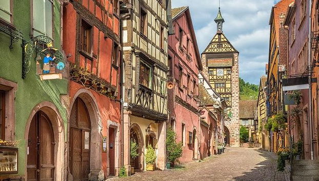 Colmar, Pueblo medieval y castillo Grupo pequeño de Estrasburgo - Foto 4, Pueblo de Riquewihr