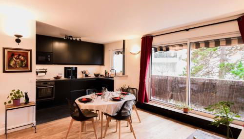 Paris-Daumesnil - Grand 2 pièces de charme sur jardin - 61m2, pour 4p - Large 4 star charming 1 BR apt for 4 with AC - Classement Officiel 4 étoiles - Foto 4, Garden