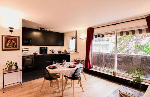 Paris-Daumesnil - Grand 2 pièces de charme sur jardin - 61m2, pour 4p - Large 4 star charming 1 BR apt for 4 with AC - Classement Officiel 4 étoiles - Foto 4