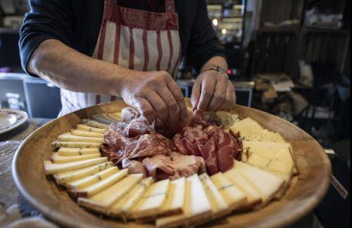 ARC 1600, LE RIDGE, Appartement 10 personnes Duplex Vue Montagne - ski aux pieds - Sauna, Hammam, Piscine, Salle de salle de sport-fitness - Foto 59