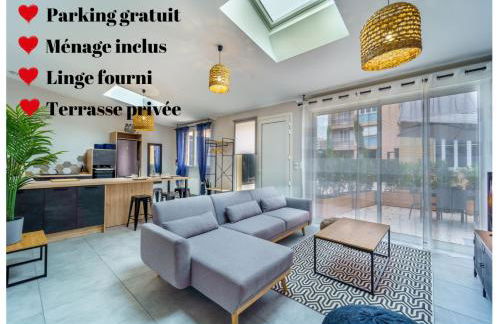 Maisons calmes avec terrasses et garages centre-ville B et C - Foto 1