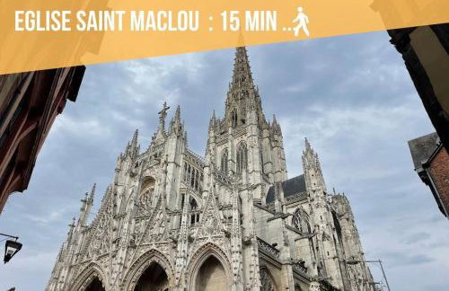 Rouen Seine - Magnifique appart - Parking gratuit - Foto 15