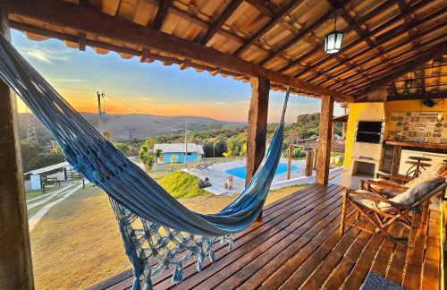 Chalés Vila Real - Tranquilidade na Serra de Carrancas - Piscina com uma vista espetacular do Pôr do Sol - Foto 64