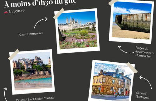 La Clef Decamp La Longère 1750 Hambye piscine grand jardin - Foto 47