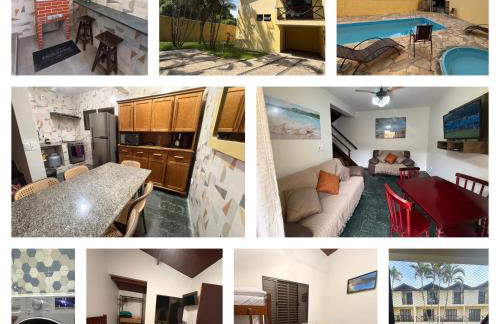 TRIPLEX piscina churrasqueira lava e seca Wi-Fi e 2 TVs em Condomínio com 90m2 no centro de Ubatuba - Foto 55