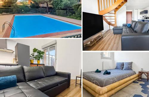 Duplex moderne et lumineux avec piscine et parking - Foto 16