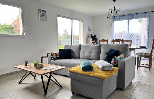 Les dunes, maison neuve 8 p bien équipée jardin clos, terrasse équipée, parking, garage à 850 m de la plage et centre bourg, sur plages du débarquement près Arromanches et Bayeux, chiens bienvenus - Foto 8