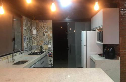 Chalé Mirante, piscina, cachoeira, lago e vista espetacular em Alexânia Goiás - Foto 19