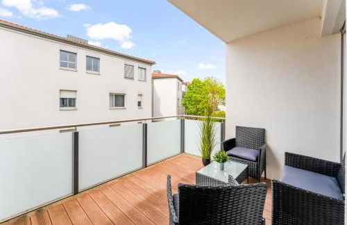 Nexstay Design Wohnung mit Loggia und Parkplatz - Foto 20