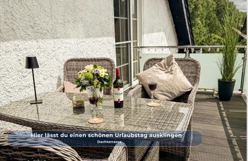 Harz-Fewo Weitsicht, modern & ruhig mit 2 Balkonen, Jura Kaffeevollautomat, Kaminofen, Gäste mit Hund willkommen - Foto 8