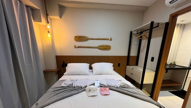 Flat luxo com varanda gourmet no Makia - Foto 5, Habitación