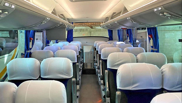 Intérieur de l'un des véhicules