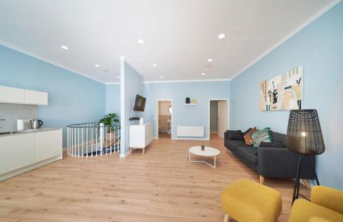 Design Apartment mit kostenfreiem Garagen Parkplatz im Zentrum - Foto 14