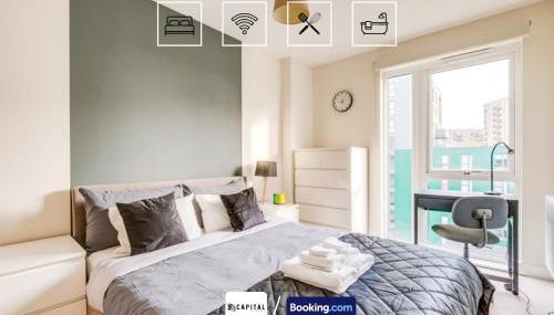 Last-Minute Secure l Sleeps Up to 8 l 2 Bedroom Apt By Capital Retreats Short Lets & Serviced Accommodation London With Balcony, Free WiFi - Foto 2