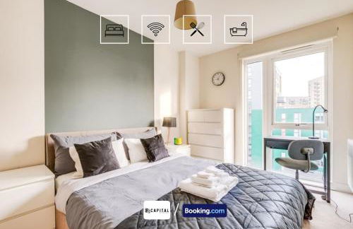 Last-Minute Secure l Sleeps Up to 8 l 2 Bedroom Apt By Capital Retreats Short Lets & Serviced Accommodation London With Balcony, Free WiFi - Foto 2