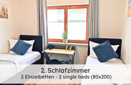 Newman Horizon Apartments Zirndorf - Playmobil Funpark, Nähe Messe Nürnberg und Fürth, 4 Pers, 24h Self Checkin, Waschmaschine, großer Parkplatz - Foto 32