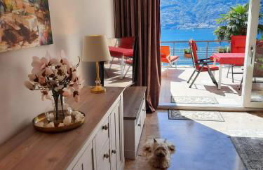 Apartment with Panoramic Lake View & Terrace in Pino, Lago Maggiore - Casa Roccia No 5 - Foto 6