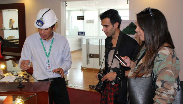 Durante o tour da esmeralda