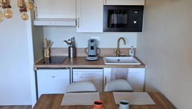 Studio cabine 4 couchages, vue face aux montagnes - Foto 5, stove, toaster