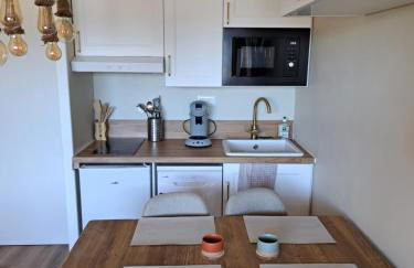 Studio cabine 4 couchages, vue face aux montagnes - Foto 5