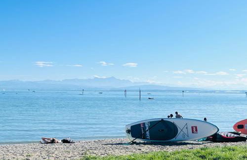 SEEMOMENTE 3-Zimmer Apartment Friedrichshafen Messe Airport Balkon Parkplatz - Foto 5