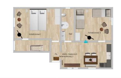 Moderne Ferienwohnung,Sauna im Haus, Parkplatz Hunde willkommen, nahe Schloss, Waldeisenbahn, Hermansbad, UNESCO Geopark, nahe polnischer Markt, Top Lage für Ausflugsziele zum Wandern oder Radfahren - Foto 4