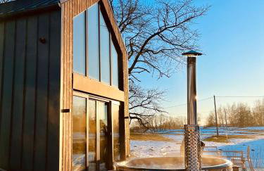 Vilanovka - domki z prywatną balią przy stawie i lesie - Foto 61