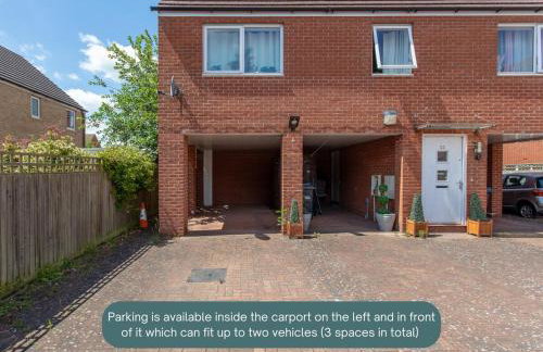 Stylish House with Driveway Parking, Self-Check-In, Fast WiFi and Smart TV by Yoko Property - Foto 24