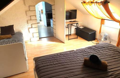 Maison familiale Terrasse Jacuzzi Parking sur place près d'Honfleur - Photo 26