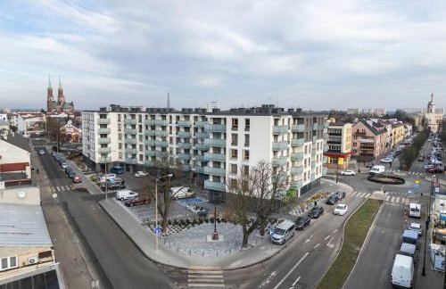 Nowoczesny apartament z balkonem i widokiem na miasto - Foto 22