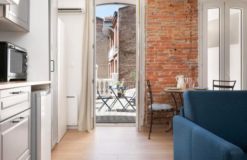 Appartment Climatisé - with AC & small cosy room - Private rare Terrace - Centre Toulouse - Foto 2