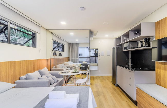 RUP Studios Equipados em Prédio Piscina - Foto 11