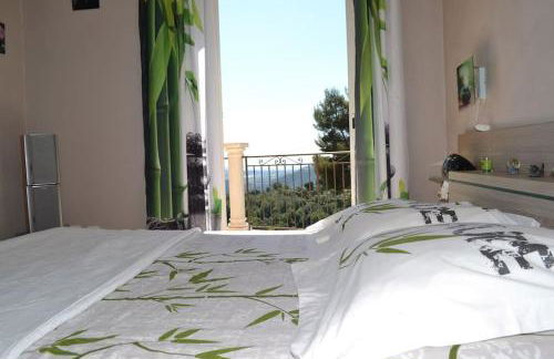 Villa Grasse vue mer exceptionnelle 8P piscine intérieure - Foto 12