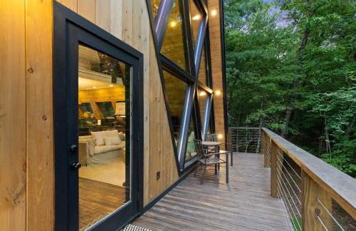 Secluded Luxe A Frame Lodge~ Hot Tub~ Fire Pit - Foto 47