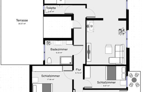 Ferienwohnung Auszeit Zwiefalten - Foto 17