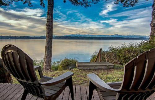 Incredible Sunset at Beachfront Glamping Cabin on Private, Herron Island with Fire Pit and Kayaking near Olympia, Washington - Foto 24