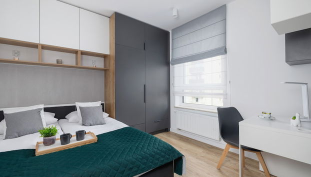 Black and Grey Apartment by Renters - Foto 4, Habitación