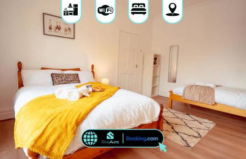 Beautiful 3BDR Flat By Stay Aura Short Lets & Serviced Accommodation Newcastle With Free WiFi & Parking - Foto 1