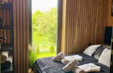 Stodoła Na Kresach - widokowy domek drewniany, całoroczny JACUZZI & SAUNA - Foto 48