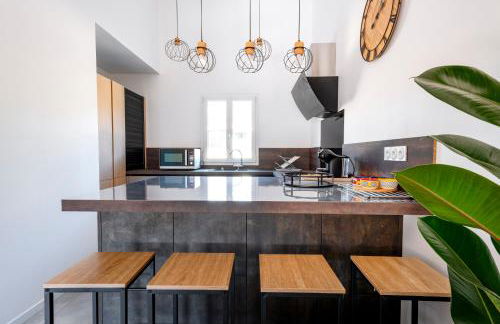 Plan de la Tour M1 - Villa 6 pers climatisée, 3 ch, piscine privée chauffée, nature & calme - Foto 8